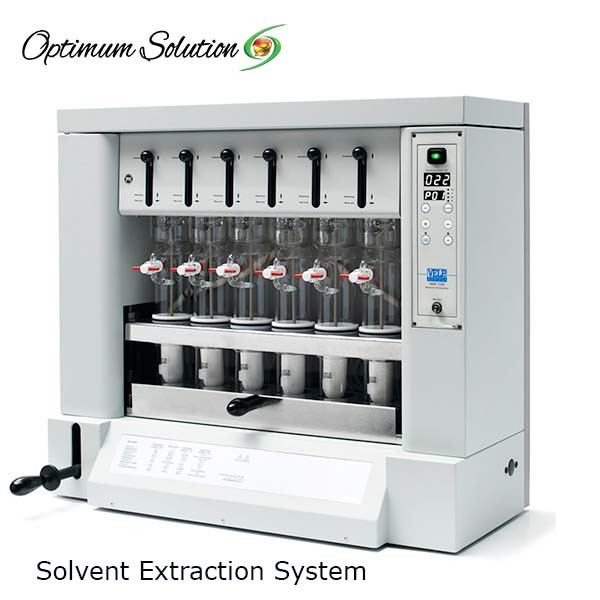 Solvent Extraction System: Semi-Automatic Solvent Extractor – 6 Simultaneous Samples, Thimble-Based Extraction; Soxhlet Apparatus