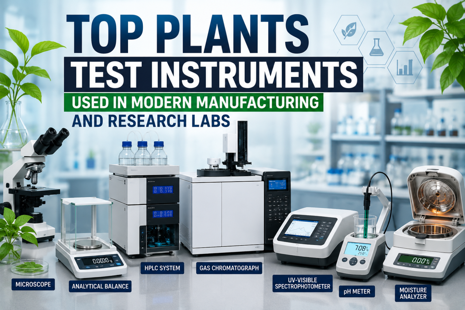 Advanced Analytical Instruments Top Plants Test Instruments Used in Modern Manufacturing and Research Labs