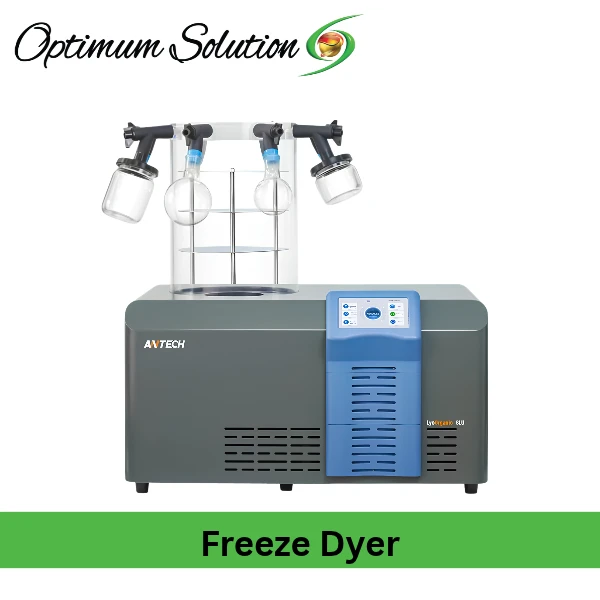 Freeze Dryer for Organic Solvents: LyOrganic Laboratory Lyophilizer – -105°C Condenser, 8kg to 12kg Ice Capacity