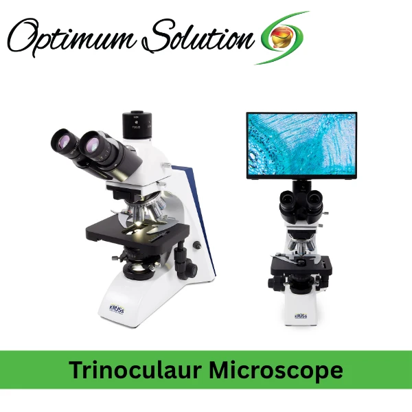 Trinocular Microscope Kit MBL4000-T-LED-SET: Compound Microscope with Camera – 4X–100X Objectives and 1000X Magnification