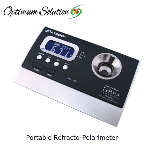 ATAGO RePo-3 Portable Refracto-Polarimeter: Dual-Analysis Sugar Meter – Brix 0.0-85.0%, Rotation Angle ±5.00°