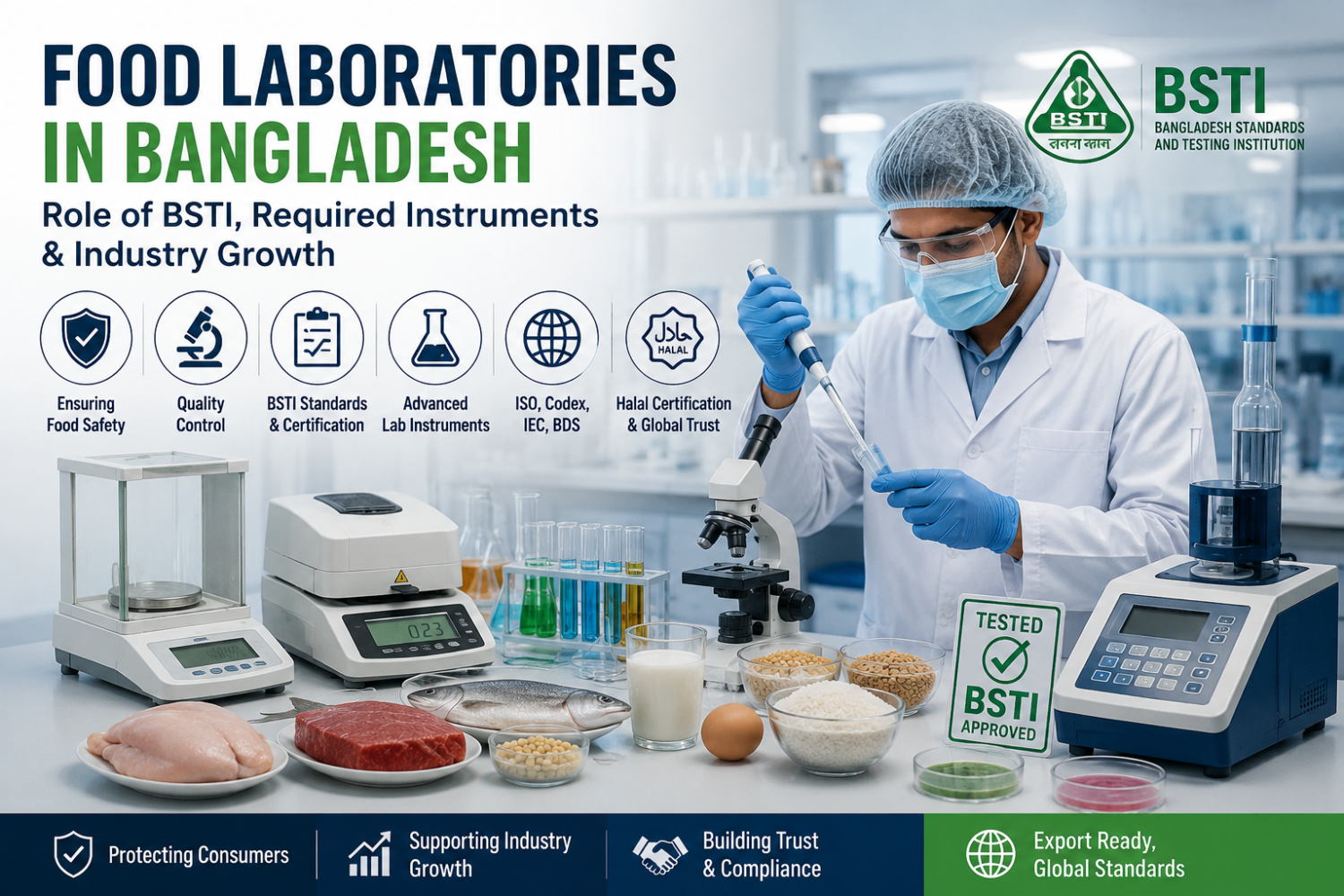 Food Laboratories in Bangladesh: Role of BSTI, Required Instruments & Industry Growth | Optimum Solution