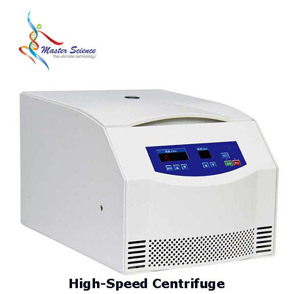High-Speed Centrifuge: speeds up to 16,000 rpm and a maximum RCF of 20,600×g; Angle rotor 11000rpm -6×50mL
